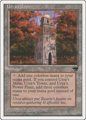 Urza's Tower (Forest) card from Chronicles