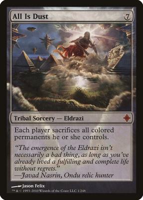 All Is Dust card from Rise of the Eldrazi