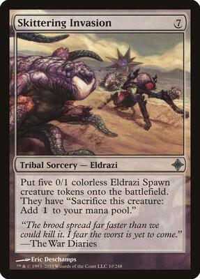 Skittering Invasion card from Rise of the Eldrazi