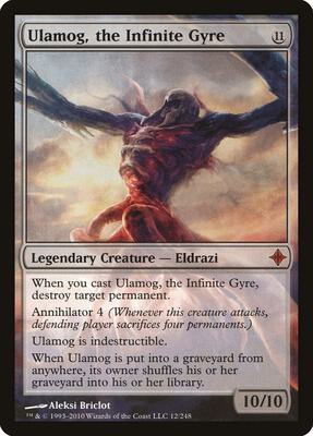 Ulamog, the Infinite Gyre card from Rise of the Eldrazi