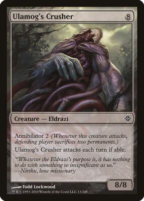 Ulamog's Crusher card from Rise of the Eldrazi