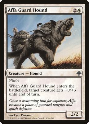 Affa Guard Hound card from Rise of the Eldrazi