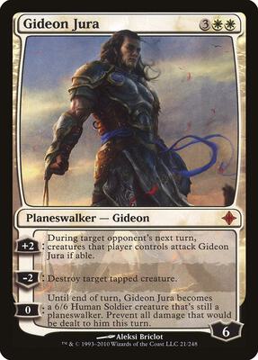 Gideon Jura card from Rise of the Eldrazi