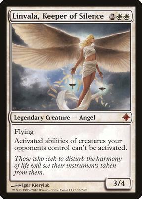 Linvala, Keeper of Silence card from Rise of the Eldrazi