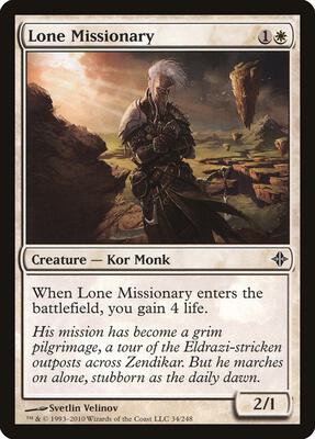 Lone Missionary card from Rise of the Eldrazi