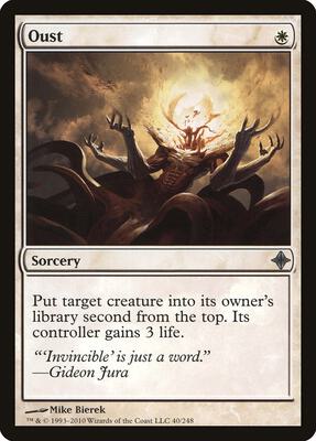 Oust card from Rise of the Eldrazi