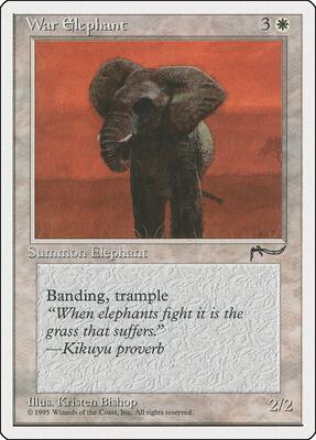 War Elephant card from Chronicles
