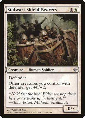 Stalwart Shield-Bearers card from Rise of the Eldrazi