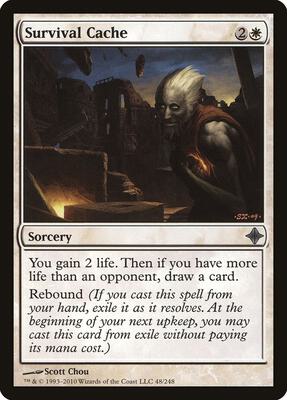 Survival Cache card from Rise of the Eldrazi