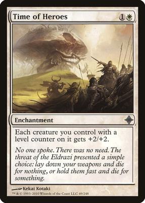 Time of Heroes card from Rise of the Eldrazi