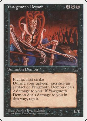 Yawgmoth Demon card from Chronicles