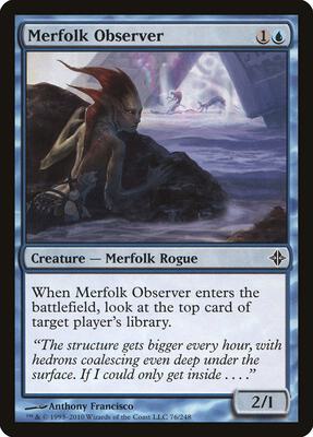 Merfolk Observer card from Rise of the Eldrazi
