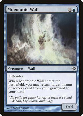 Mnemonic Wall card from Rise of the Eldrazi