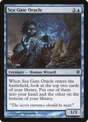 Sea Gate Oracle card from Rise of the Eldrazi