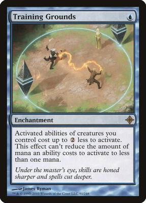 Training Grounds card from Rise of the Eldrazi