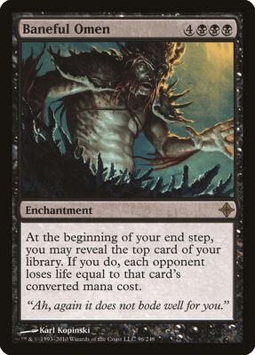 Baneful Omen card from Rise of the Eldrazi