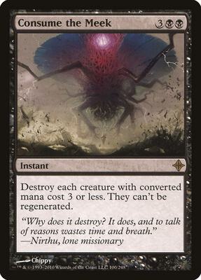Consume the Meek card from Rise of the Eldrazi
