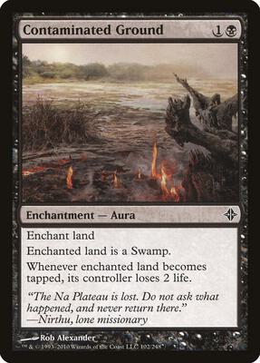 Contaminated Ground card from Rise of the Eldrazi