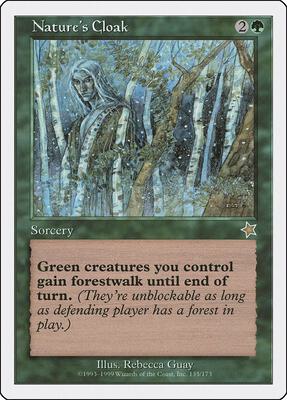 Nature's Cloak card from Starter 1999