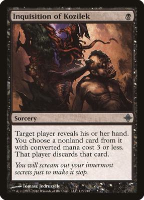 Inquisition of Kozilek card from Rise of the Eldrazi