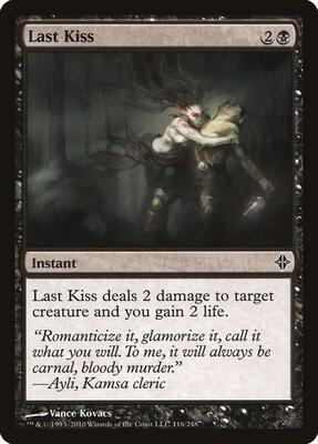 Last Kiss card from Rise of the Eldrazi