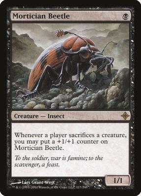 Mortician Beetle card from Rise of the Eldrazi