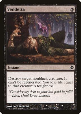 Vendetta card from Rise of the Eldrazi