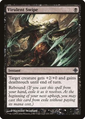Virulent Swipe card from Rise of the Eldrazi