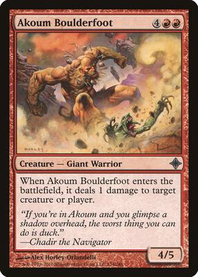 Akoum Boulderfoot card from Rise of the Eldrazi