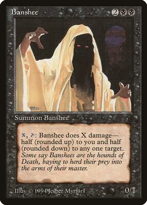 Banshee card from The Dark
