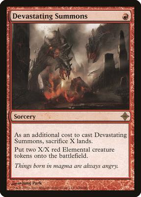 Devastating Summons card from Rise of the Eldrazi