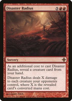 Disaster Radius card from Rise of the Eldrazi