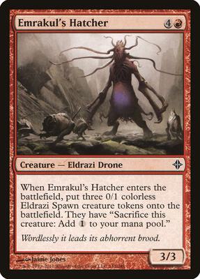 Emrakul's Hatcher card from Rise of the Eldrazi