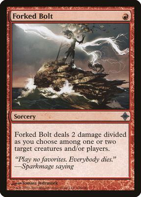 Forked Bolt card from Rise of the Eldrazi
