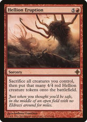 Hellion Eruption card from Rise of the Eldrazi