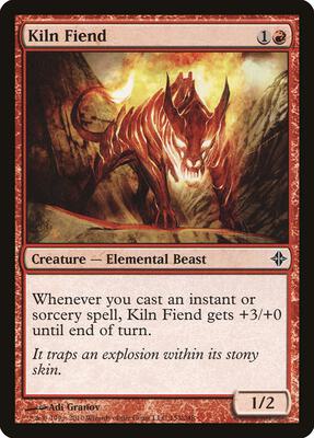 Kiln Fiend card from Rise of the Eldrazi