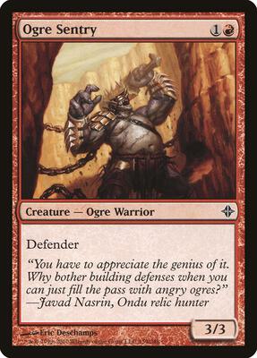 Ogre Sentry card from Rise of the Eldrazi