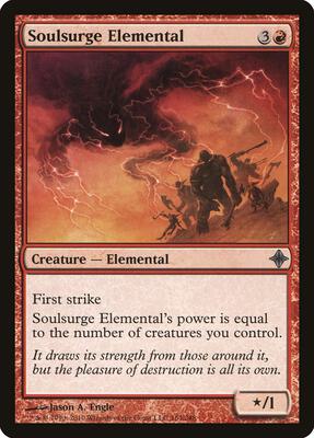 Soulsurge Elemental card from Rise of the Eldrazi