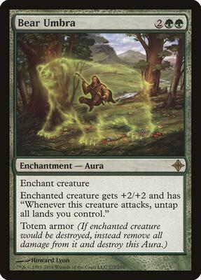 Bear Umbra card from Rise of the Eldrazi