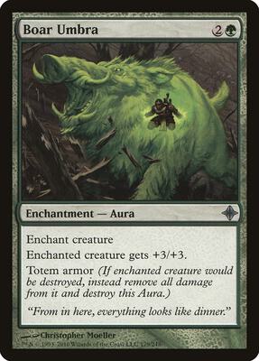 Boar Umbra card from Rise of the Eldrazi