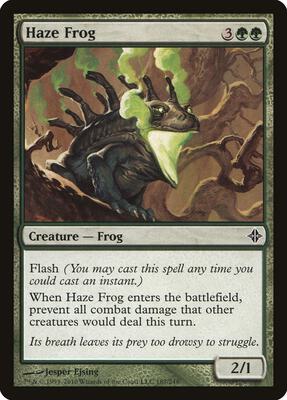 Haze Frog card from Rise of the Eldrazi