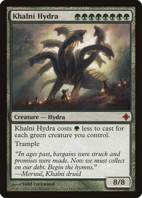 Khalni Hydra card from Rise of the Eldrazi