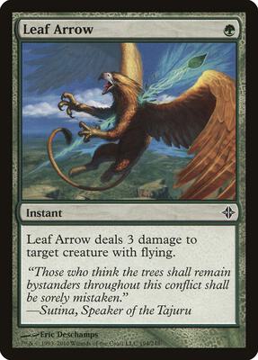 Leaf Arrow card from Rise of the Eldrazi