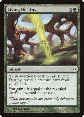 Living Destiny card from Rise of the Eldrazi