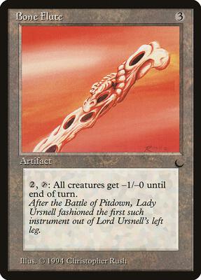 Bone Flute card from The Dark