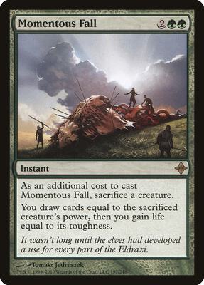 Momentous Fall card from Rise of the Eldrazi