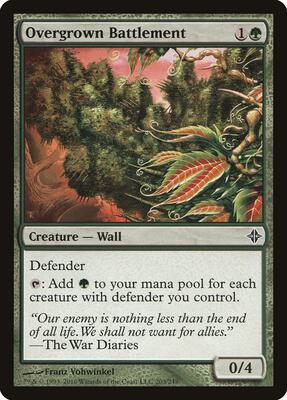 Overgrown Battlement card from Rise of the Eldrazi