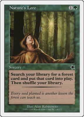 Nature's Lore card from Starter 1999