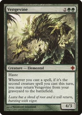 Vengevine card from Rise of the Eldrazi