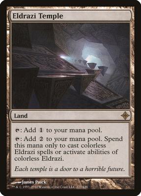 Eldrazi Temple card from Rise of the Eldrazi